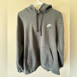 Nike Club Fleece Pullover Hoodie | Size: Large | Color: Dark Grey